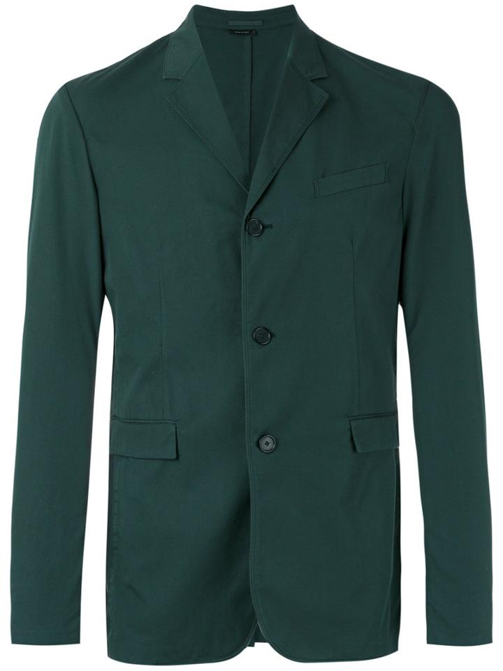 Jil Sander - Three-button Blazer - Men - Cotton - 54, Green, Cotton