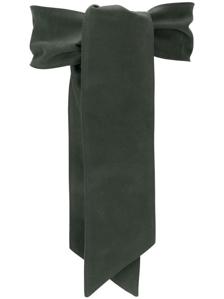 Orciani Long Leather Belt - Green