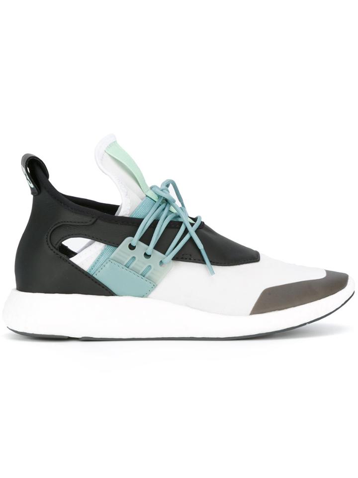 Y-3 Block Panel Lace-up Sneakers - Black
