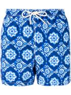 Mc2 Saint Barth 70's Print Swim Shorts - Blue