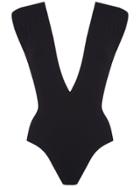 Haight Deep V-neck Swimsuit - Black