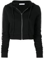 Danielle Guizio Rhinestone Embellished Tracksuit - Black