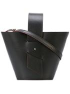Carolina Santo Domingo Amphora Mini Leather Tote - Black