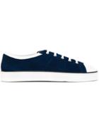 Santoni Contrast Toe Cap Sneakers - Blue