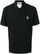 Moschino Teddy Patch Polo Shirt - Black