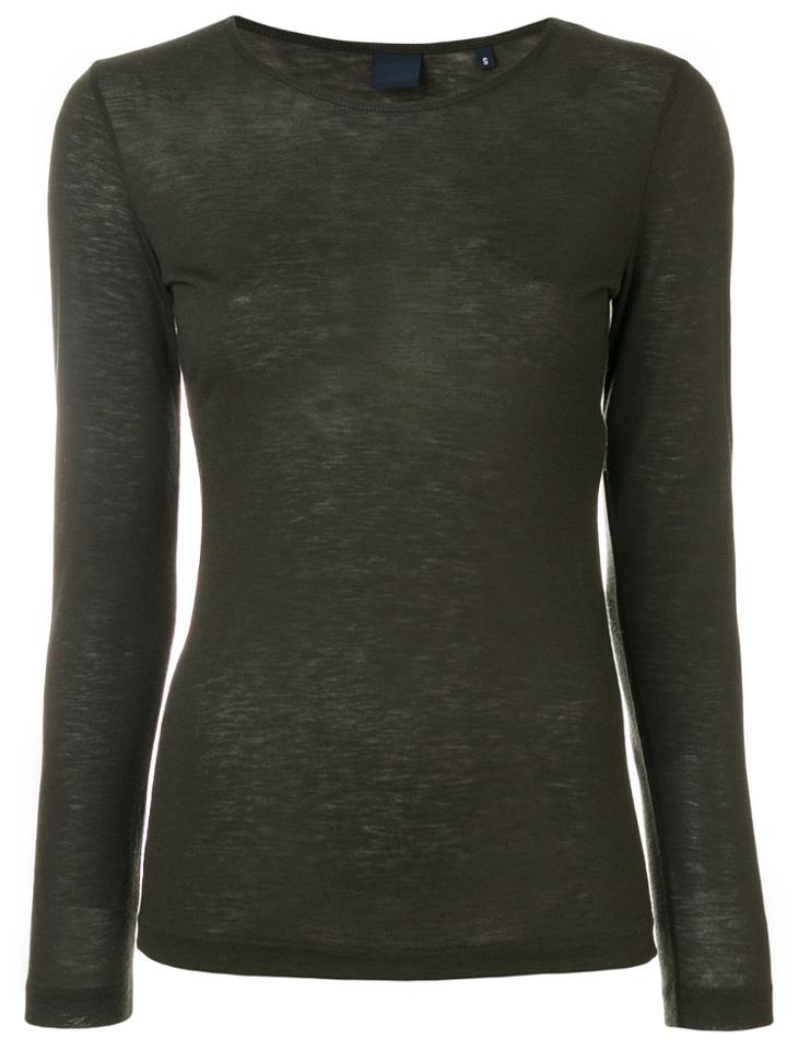 Aspesi Round Neck Jersey Top - Green