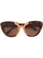 Fendi Eyewear - 'prisma' Sunglasses - Women - Acetate - One Size, Brown, Acetate