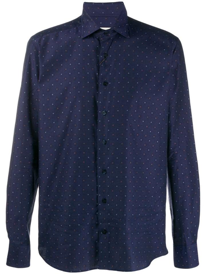 Etro Classic Polka-dot Shirt - Blue