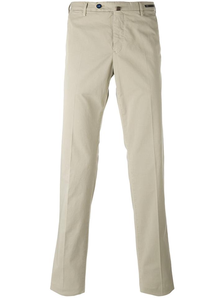 Pt01 - Slim Chino Trousers - Men - Cotton/spandex/elastane - 58, Nude/neutrals, Cotton/spandex/elastane