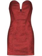 Michael Lo Sordo Jessica Bandeau Mini Dress - Red