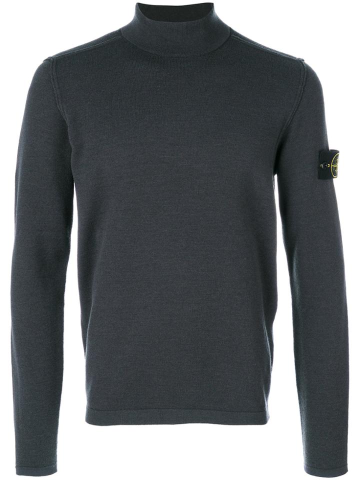Stone Island Funnel-neck Sweater - Grey