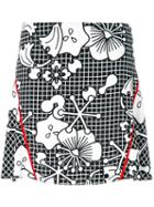 Kenzo 'tanami Flower' Skirt, Women's, Size: 38, Black, Polyester