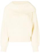 Issey Miyake Pre-owned 80's Cowl Neck Jumper - White