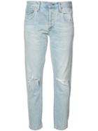 Citizens Of Humanity Emerson Distressed Jeans, Women's, Size: 27, Blue, Cotton/lyocell