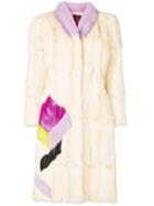Christian Lacroix Vintage 1990's Midi Fur Coat - White