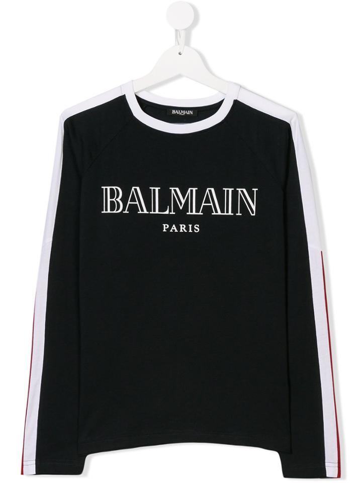 Balmain Kids Printed T-shirt - Blue