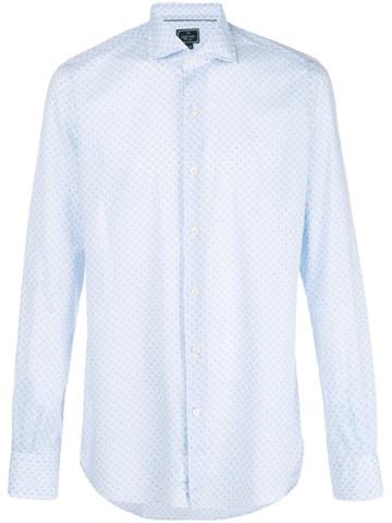 Orian Optical Print Shirt - White