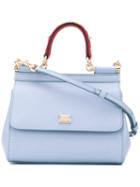 'sicily' Mini Bag - Women - Calf Leather/metal - One Size, Blue, Calf Leather/metal, Dolce & Gabbana