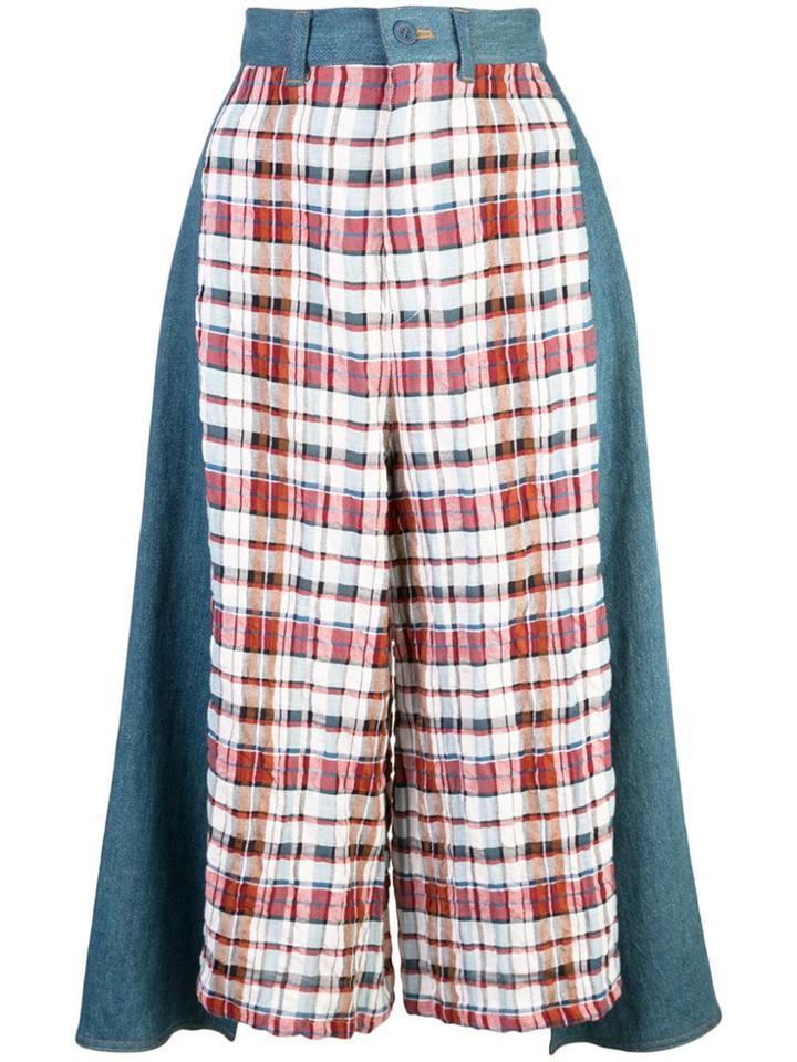 Tsumori Chisato Patchwork-effect Culottes - Multicolour