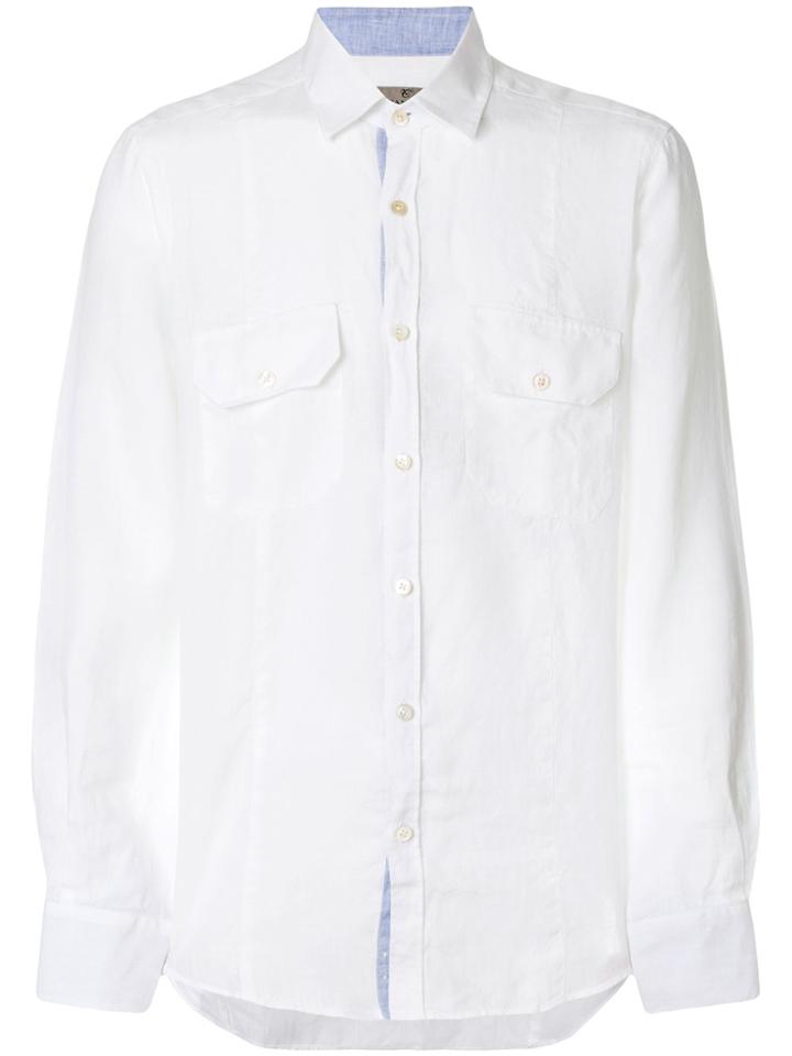 Canali Long Sleeve Shirt - White