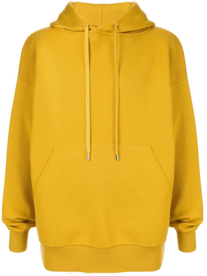 Caban Drawstring Hoodie - Yellow