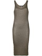 Unconditional Ribbed Fitted Dress - Grey