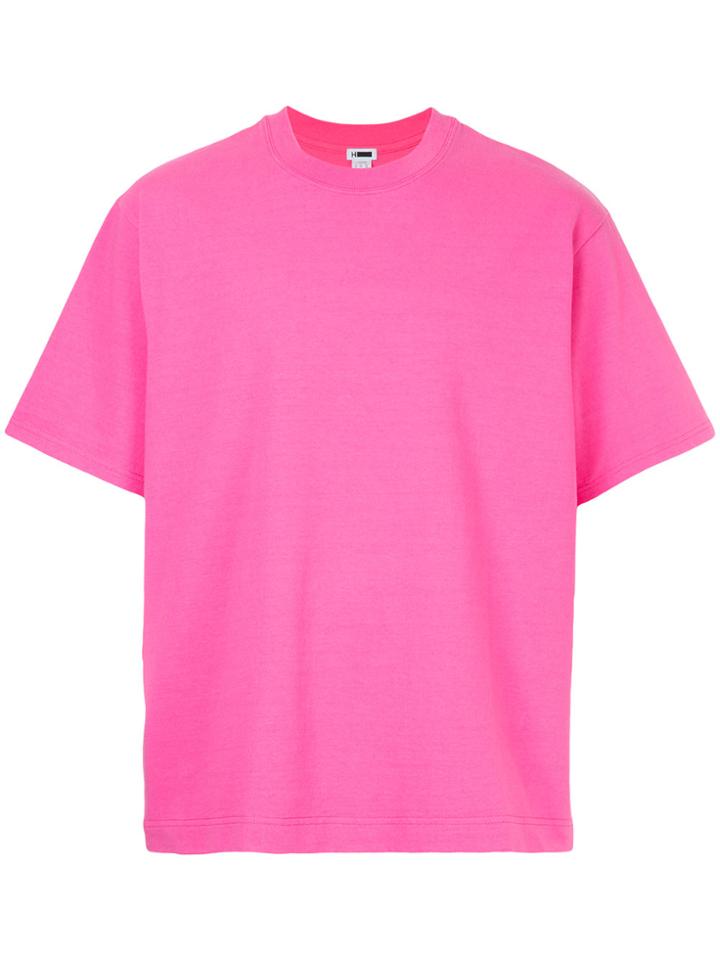H Beauty & Youth Crew Neck T-shirt - Pink & Purple