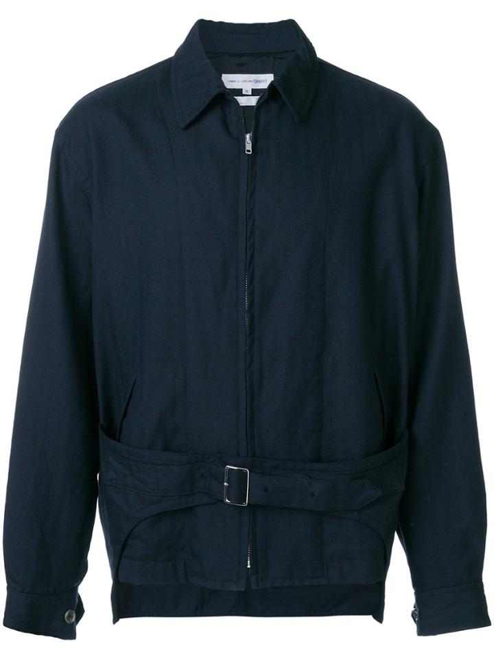 Comme Des Garçons Vintage Shirt Buckle Strap Jacket - Blue