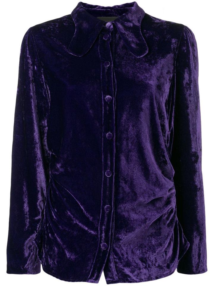 Erika Cavallini Velvet Shirt - Purple