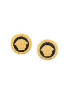 Versace Vintage Medusa Round Earrings - Gold