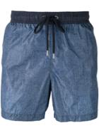 Moncler Contrast Pocket Swim Shorts, Men's, Size: Small, Blue, Polyamide/polyester