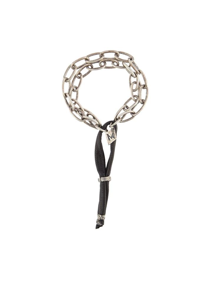 M. Cohen Frosted Onyx Stone Bracelet - Black