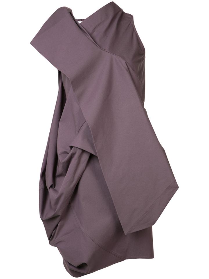 Rick Owens High-neck Layered Top - Pink & Purple