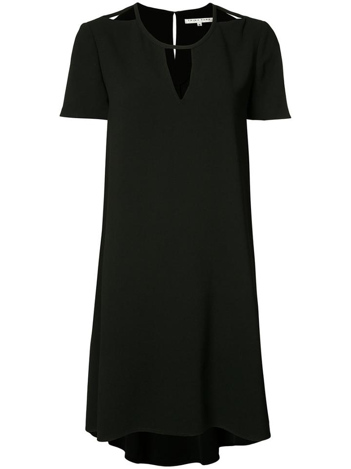 Trina Turk Cut-out Neckline Dress, Women's, Size: 8, Black, Polyester