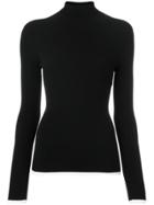 Twin-set Ribbed Turtleneck Sweater - Black