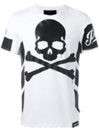 Philipp Plein - Skull And Crossbones T-shirt - Men - Cotton - Xl, White, Cotton