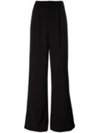 Alice+olivia Wide-legged Tailored Trousers, Women's, Size: 4, Black, Polyester/spandex/elastane