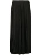 Loro Piana Pleated Maxi Skirt - Black