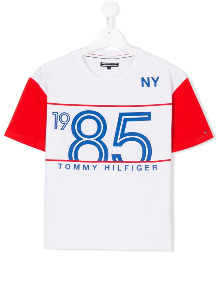 Tommy Hilfiger Junior 1985 Print T-shirt - White