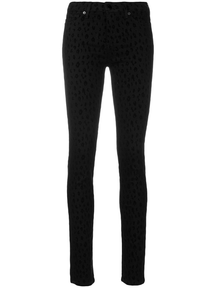 Love Moschino Leopard Print Jeans - Black