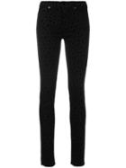 Love Moschino Leopard Print Jeans - Black