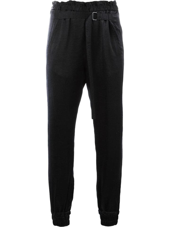 Ann Demeulemeester Adjustable Waist Trousers - Black