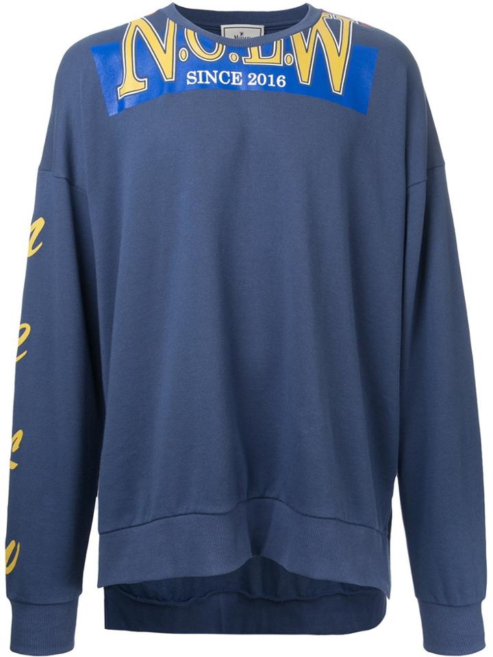 Maison Mihara Yasuhiro Printed Sweatshirt - Blue