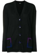 Ps By Paul Smith V-neck Long Sleeve Cardigan - Black