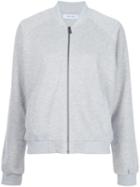 Anine Bing 'los Angeles' Bomber Jacket, Women's, Size: Medium, Grey, Cotton/lurex/polyester
