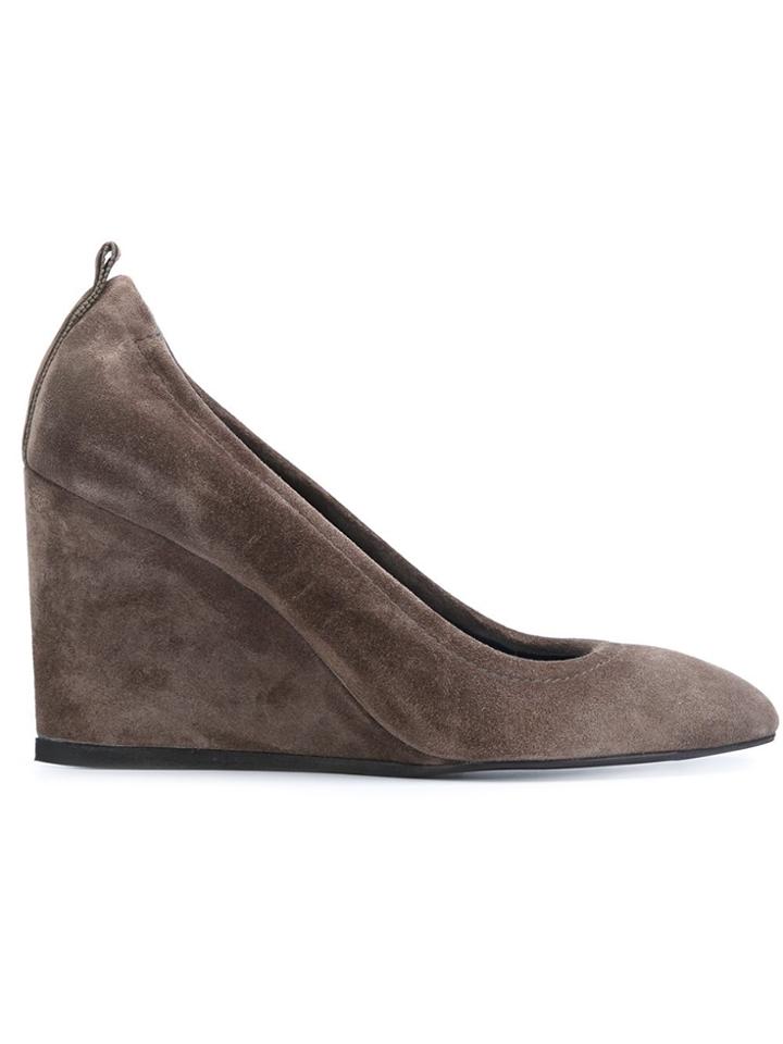 Lanvin Wedge Pumps - Brown