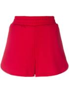 Msgm Banded Runner Shorts - Red