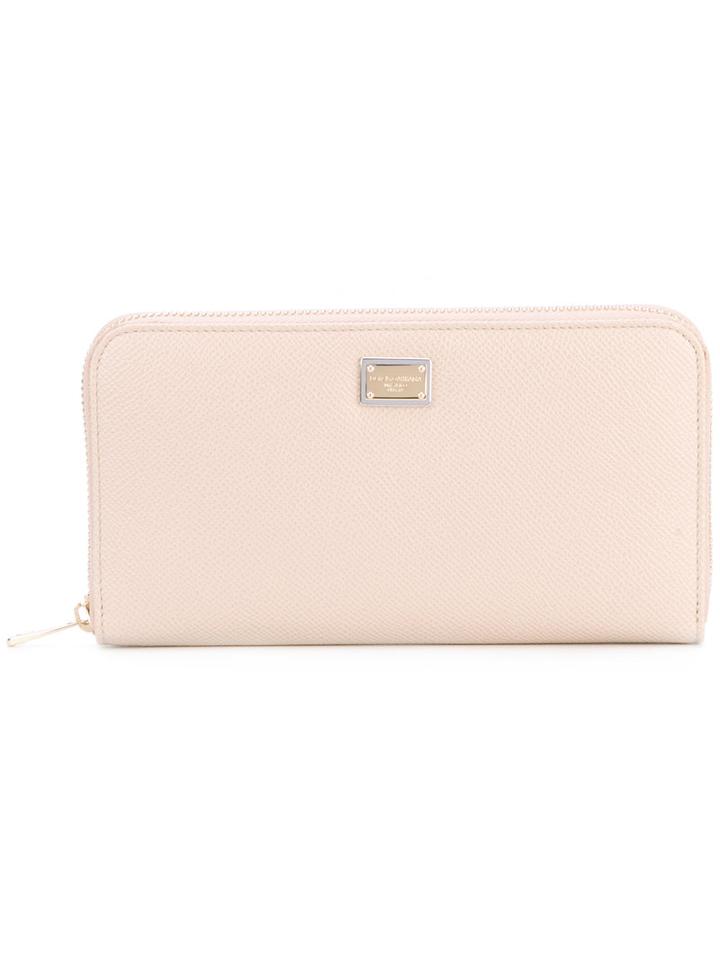Dolce & Gabbana - Textured Purse - Women - Calf Leather - One Size, Pink/purple, Calf Leather