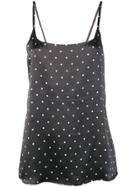 Asceno Polka Dot Silk Top - Grey