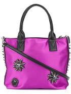 Pinko Embellished Tote Bag - Pink & Purple